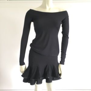 A&D Couture Black Off Shoulder Top - Size M-Dance